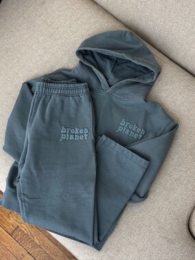 🪐 BROKEN PLANET Market Slate Grey Tracksuit Set 🪐